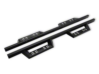 4-Inch Drop Sniper Running Boards; Textured Black (22-23 Tundra Double Cab)