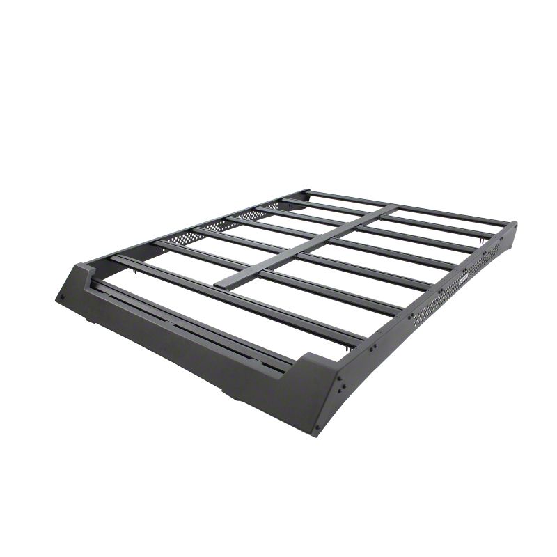 Ceros Low Profile Roof Rack; Textured Black (22-23 Tundra CrewMax)