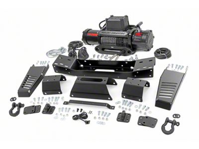 Rough Country Hidden Winch Mounting Plate with PRO12000S Winch (22-24 Tundra, Excluding Hybrid)