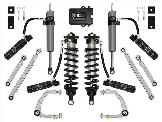 ICON Vehicle Dynamics 1.25 to 3.25-Inch 3.0 Suspension Lift System with Billet Upper Control Arms; Stage 4 (22-24 Tundra w/o Load-Leveling Air System, Excluding TRD Pro)