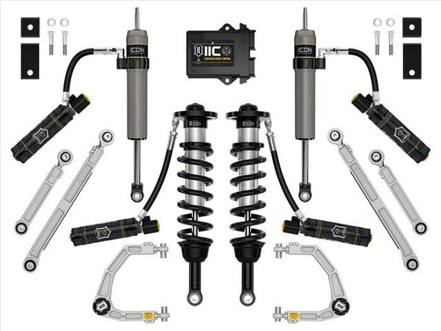 ICON Vehicle Dynamics 1.25 to 3.50-Inch Suspension Lift System with Billet Upper Control Arms; Stage 13 (22-24 Tundra w/o Load-Leveling Air System, Excluding TRD Pro)