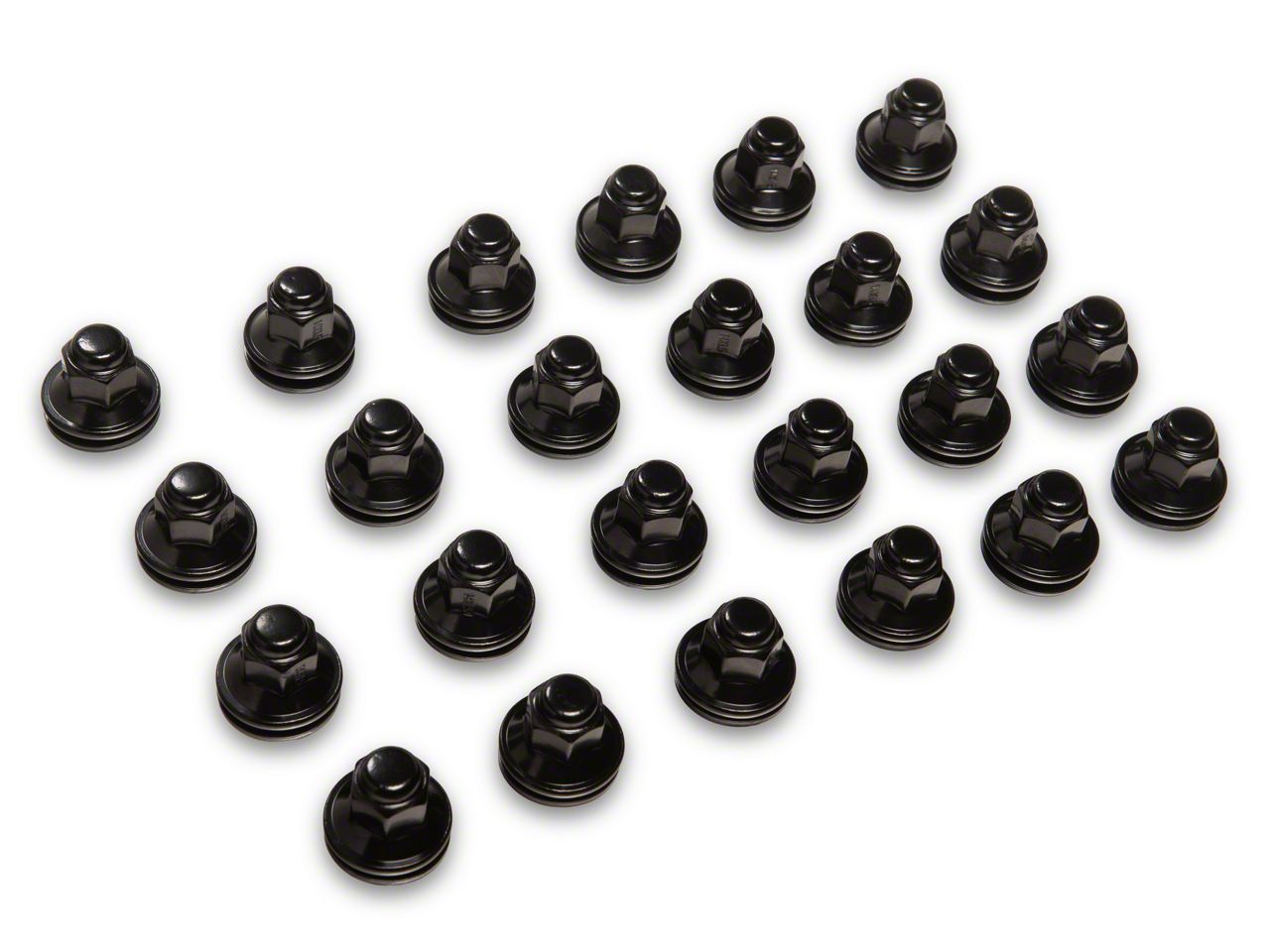 20 Black 14x1.5 Acorn Wheel Lug Nuts – Conical 60° Seat – For Tundra, Land Cruiser, Lexus, Land Rover