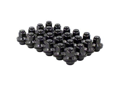 Black Factory Style Lug Nut Kit; 14mm x 1.5; Set of 24 (22-23 Tundra)