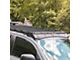 Prinsu Roof Rack with 40-Inch LED Light Bar Cutout Wind Deflector; Black (07-21 Tundra CrewMax)