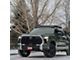 Prinsu Roof Rack with 40-Inch LED Light Bar Cutout Wind Deflector; White (22-24 Tundra CrewMax)