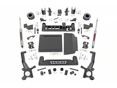 Rough Country 4-Inch Suspension Lift Kit with Premium N3 Shocks (22-23 4WD Tundra w/o Rear Air Ride & AVS System, Excluding TRD Pro)