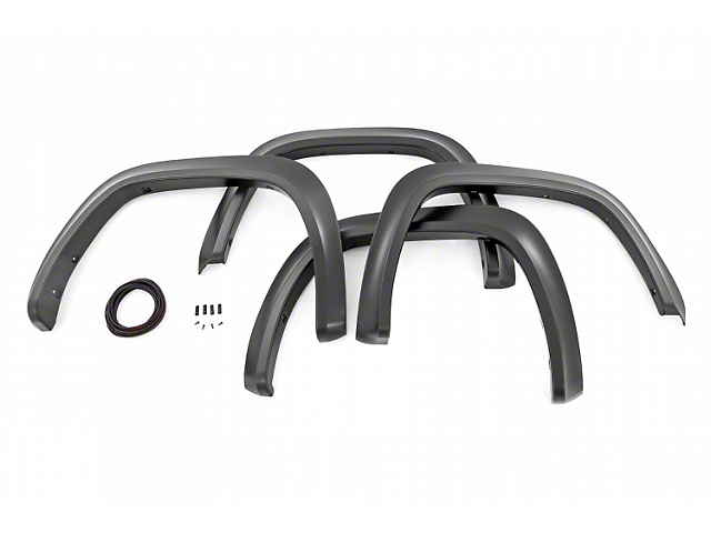 Rough Country Sport Fender Flares; Flat Black (22-23 Tundra)