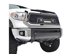 Evolution Stainless Steel Wire Mesh Upper Replacement Grille with LED Lights; Black (14-21 Tundra)