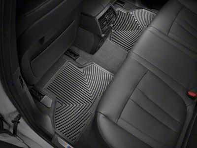 Weathertech All-Weather Rear Rubber Floor Mats; Black (22-23 Tundra Double Cab)