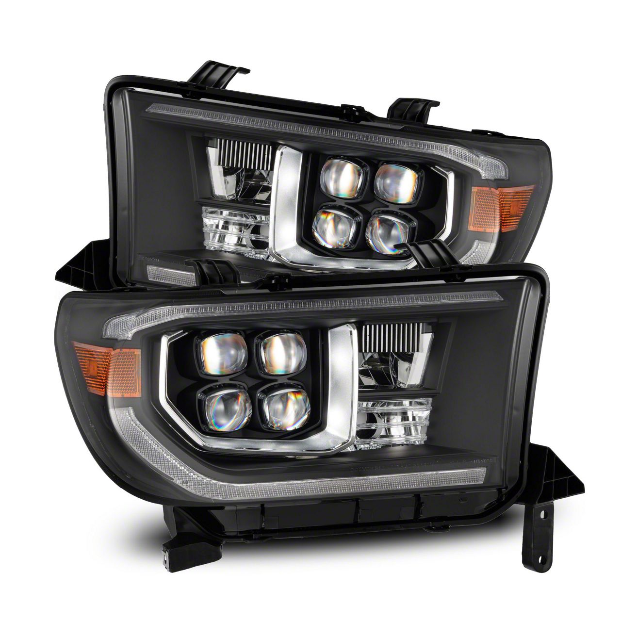 AlphaRex Tundra NOVA-Series LED Projector Headlights; Black Housing ...