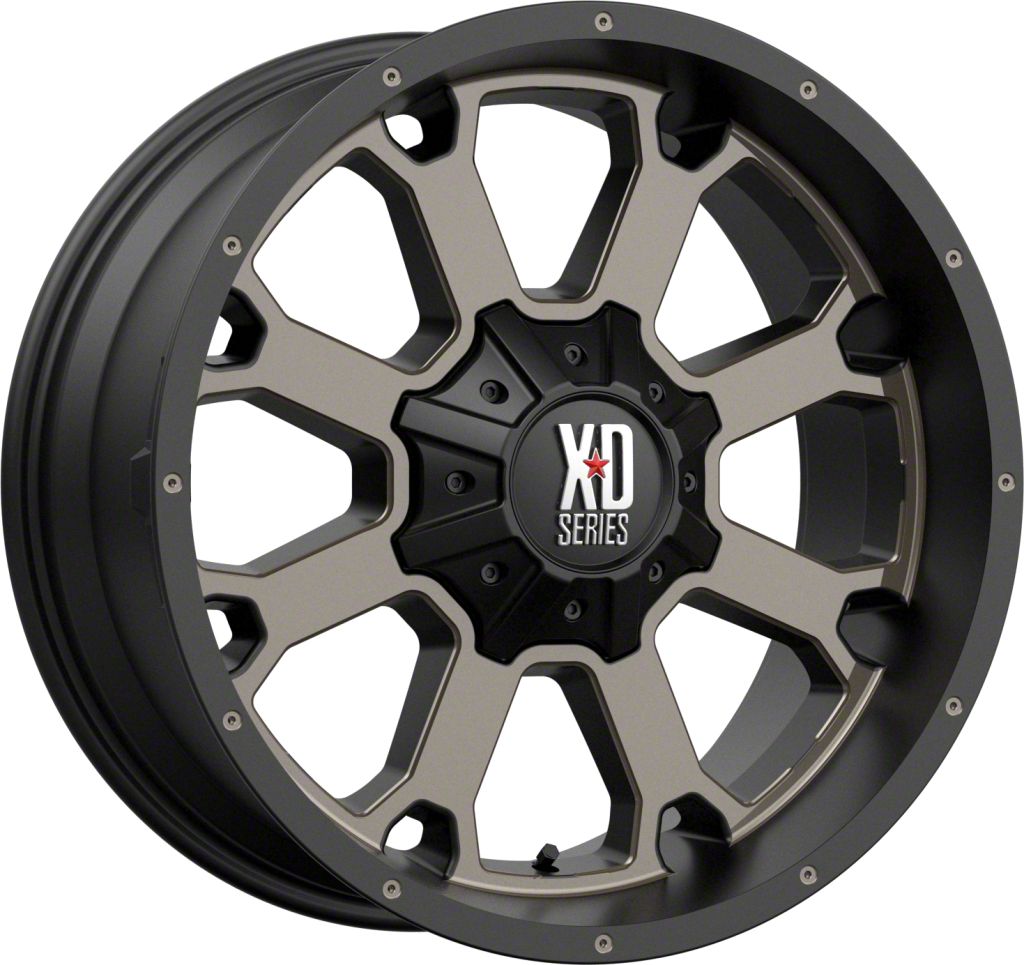 XD Tundra Buck 25 Matte Black with Dark Tint 5-Lug Wheel; 20x10; -24mm ...