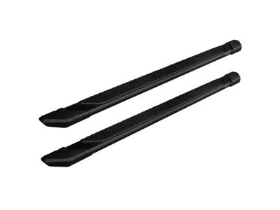 Raptor Series 5-Inch Tread Step Slide Track Running Boards; Black Textured (22-24 Tundra Double Cab)