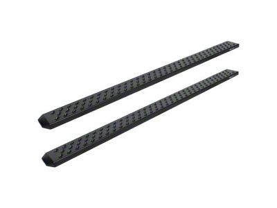 Raptor Series 6.50-Inch Sawtooth Slide Track Running Boards; Black Textured (22-24 Tundra Double Cab)