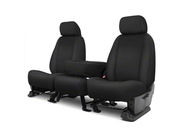 Covercraft Precision Fit Seat Covers Endura Custom Front Row Seat Covers; Black (07-13 Tundra w/ Bench Seat)