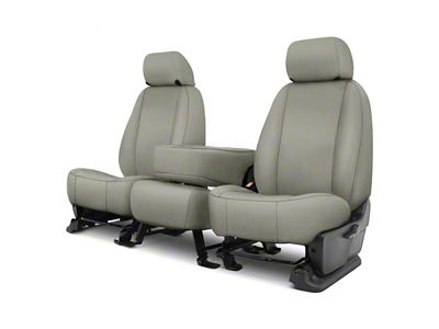 Covercraft Precision Fit Seat Covers Endura Custom Front Row Seat Covers; Silver (07-13 Tundra w/ Bench Seat)