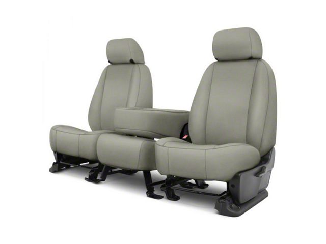 Covercraft Precision Fit Seat Covers Endura Custom Front Row Seat Covers; Silver (14-21 Tundra w/ Bench Seat)