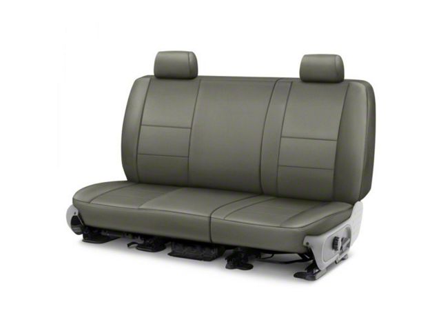 Covercraft Precision Fit Seat Covers Leatherette Custom Second Row Seat Cover; Medium Gray (14-21 Tundra CrewMax)