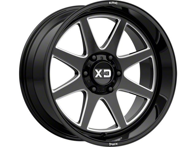 XD Pike Gloss Black Milled 5-Lug Wheel; 20x9; 18mm Offset (14-21 Tundra)