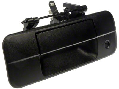 Tailgate Handle without Backup Camera Hole; Textured Black (07-13 Tundra)