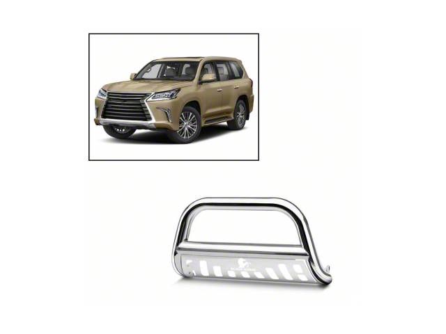Bull Bar with Stainless Steel Skid Plate; Stainless Steel (07-21 Tundra)
