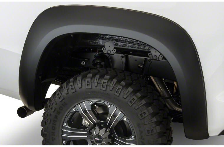 Black Pocket/Rivet Style Smooth Finish Rear Fender Flares For 22-26 Toyota Tundra Bushwacker main image 0