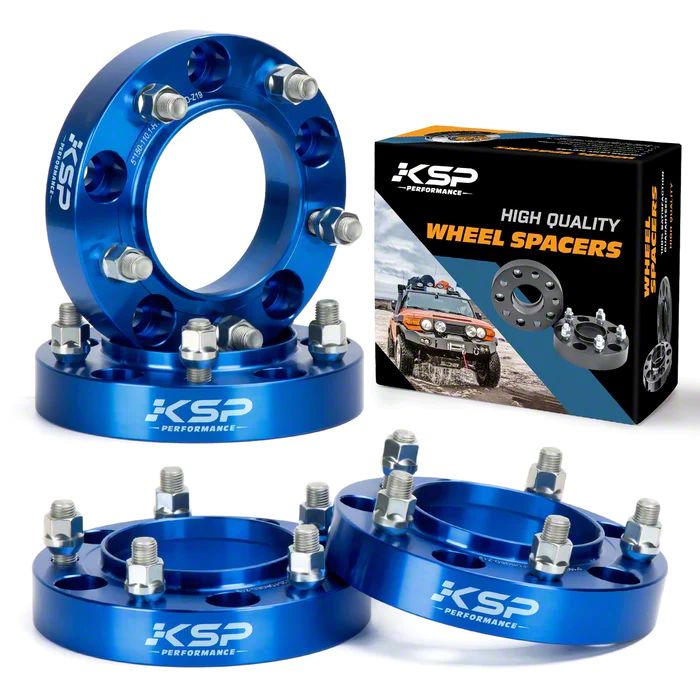 Tundra 1.25Inch Hubcentric Pro Billet Wheel Spacers; Blue (0721 Tundra) Free Shipping