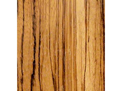 RETROLINER Real Wood Bed Liner; Zebra Wood; HydroShine Finish; Mild Steel Punched Bed Strips (14-18 Tundra w/ 5-1/2-Foot Bed)