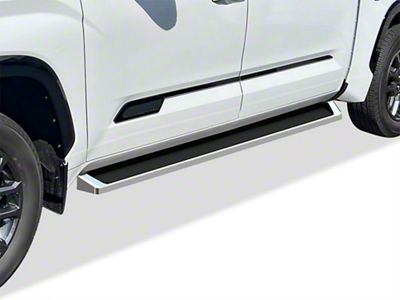 6-Inch iStep Running Boards; Hairline Silver (22-24 Tundra CrewMax)