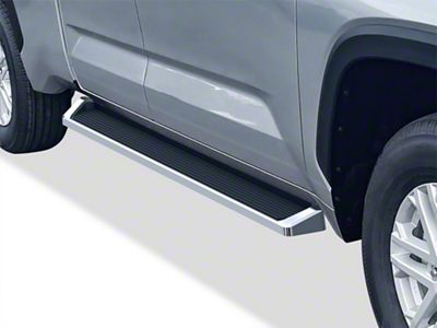 6-Inch iStep Running Boards; Hairline Silver (22-24 Tundra Double Cab)