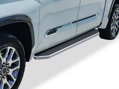 H-Style Running Boards; Polished (22-24 Tundra CrewMax)