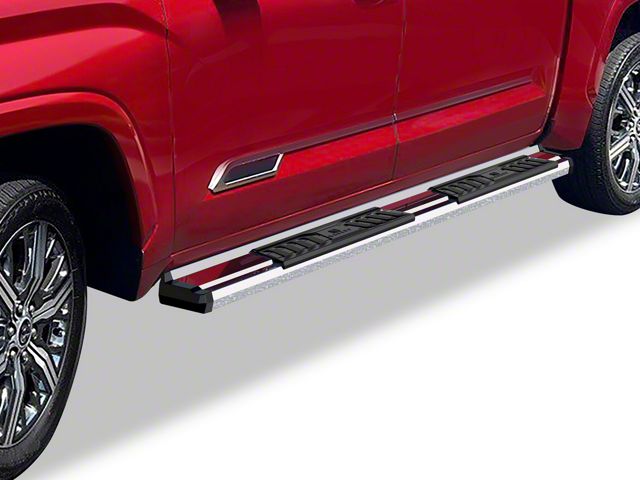 OE Style Running Boards; Polished (22-24 Tundra CrewMax)