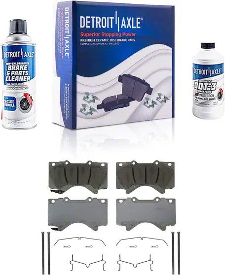 Tundra Ceramic Brake Pads; Front Pair (07-21 Tundra) - Free Shipping