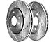 Drilled and Slotted 5-Lug Brake Rotor, Pad, Brake Fluid and Cleaner Kit; Rear (07-21 Tundra)