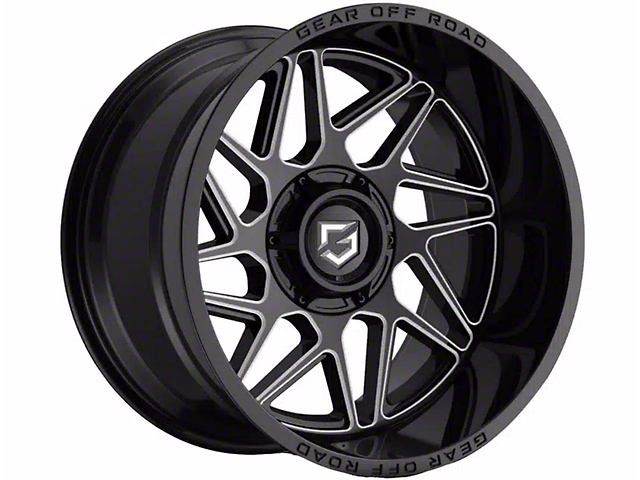 Gear Off-Road Ratio Gloss Black Milled 5-Lug Wheel; 20x10; -19mm Offset (07-13 Tundra)