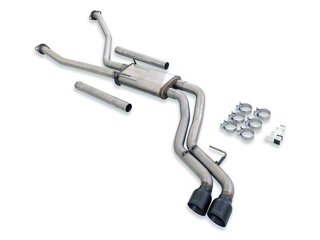Flowmaster FlowFX Dual Exhaust System with Black Tips; Same Side Exit (22-23 Tundra)