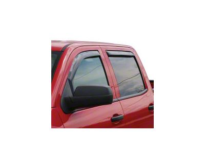 In-Channel Window Deflectors; Front and Rear; Matte Black (07-21 Tundra Double Cab)
