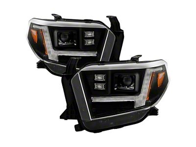 APEX Series High-Power LED Module Headlights; Black Housing; Clear Lens (14-17 Tundra; 2018 Tundra SR, SR5)