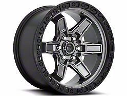 Fuel Wheels Kicker Matte Gunmetal with Black Bead Ring 5-Lug Wheel; 20x9; 1mm Offset (14-21 Tundra)