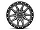 Fuel Wheels Rebel Matte Gunmetal with Black Bead Ring 5-Lug Wheel; 18x9; 1mm Offset (07-13 Tundra)