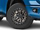 Fuel Wheels Rebel Matte Gunmetal with Black Bead Ring 5-Lug Wheel; 18x9; 1mm Offset (14-21 Tundra)