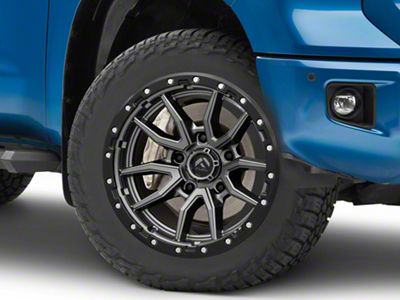 Fuel Wheels Rebel Matte Gunmetal with Black Bead Ring 5-Lug Wheel; 20x10; -18mm Offset (14-21 Tundra)