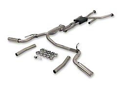 Flowmaster American Thunder Dual Exhaust System with Polished Tips; Side/Rear Exit (22-23 Tundra)