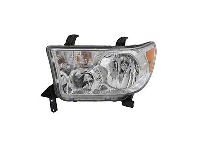 Replacement Headlight; Chrome Housing; Clear Lens; Driver Side (14-17 Tundra 1794 Edition, Platinum)