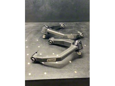 LSK Suspension Front Upper Control Arms; Black (07-21 Tundra)
