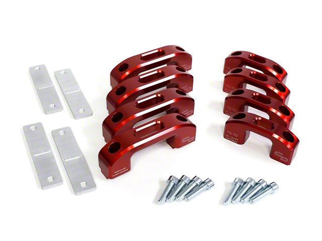 Charvonia Design Tie-Down Kit; Red Anodize (07-24 Tundra)