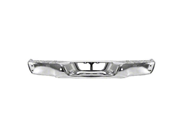 Replacement Rear Bumper; Pre-Drilled for Backup Sensors; Chrome (07-13 Tundra)