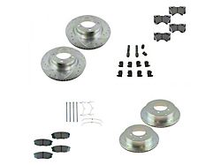 Ceramic Performance 5-Lug Brake Rotor, Pad, Brake Fluid and Cleaner Kit; Front and Rear (07-21 Tundra)