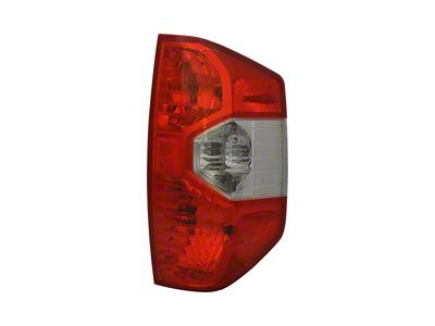 Replacement Tail Light; Chrome Housing; Red/Clear Lens; Passenger Side (14-21 Tundra)