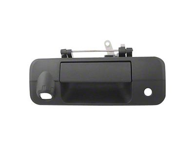 Replacement Tailgate Handle with Rear Camera Hole; Textured Black (07-13 Tundra with Rear Camera)