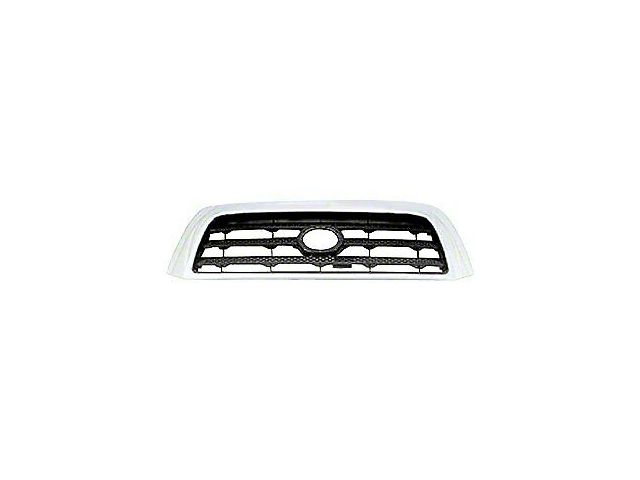 Upper Replacement Grille; Black and Chrome (07-09 Tundra)